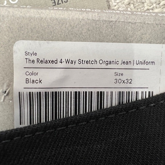 Everlane Uniform Jean The Relaxed 4 Way Stretch Organic Cotton Denim Black 30x32 - Picture 13 of 13
